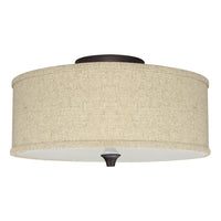Newport 14" Modern 2-Light Semi-Flush Mount Ceiling Light