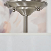 Addison 13" 2-Light Semi-Flush Mount Ceiling Light, Brushed Nickel Finish