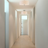 Addison 13" 2-Light Semi-Flush Mount Ceiling Light, Brushed Nickel Finish