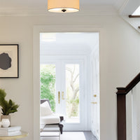 Addison 13" 2-Light Semi-Flush Mount Ceiling Light, Bronze Finish