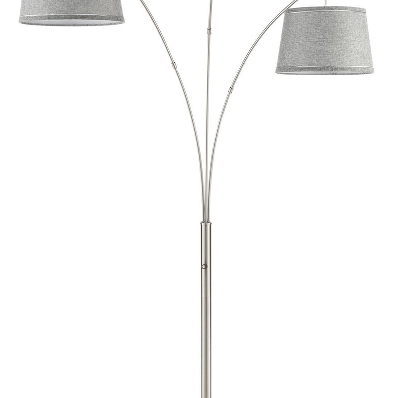 Akira 79" Modern 3-Light Arc Floor Lamp with 3-Way Switch