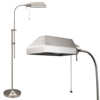 Prescott 58" Modern 6W LED Bulb (60W eq.) Adjustable Standing Pharmacy Floor Lamp