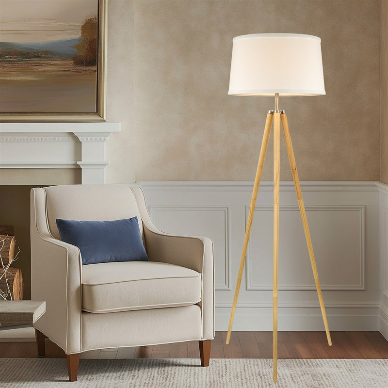 Grace 61" Mid Century Modern Tripod 9W LED Floor Lamp