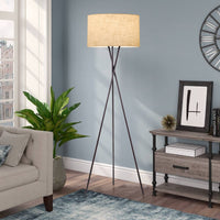 Sadie 60" Modern Tripod 9W LED Floor Lamp