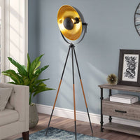Sulis 58" Modern Industrial Tripod 9W LED Floor Lamp
