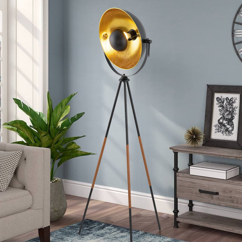 Sulis 58" Modern Industrial Tripod 9W LED Floor Lamp