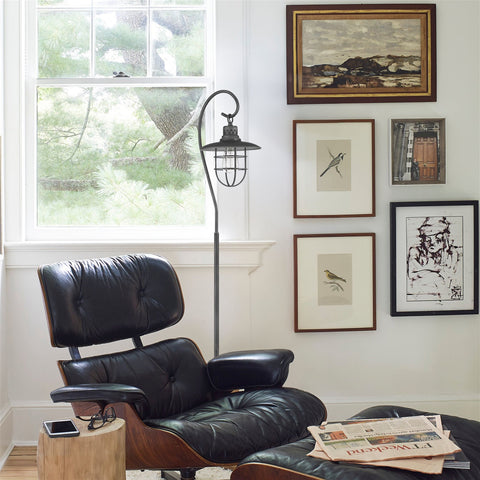 Lantern 58" Industrial Nautical 6W Floor Lamp