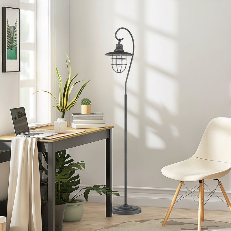 Lantern 58" Industrial Nautical 6W Floor Lamp