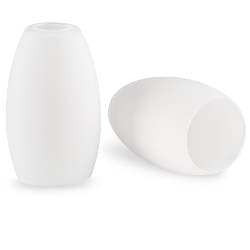 Coast 7" Frosted Oval Glass Shades / Replacement Glass, 2-Pack