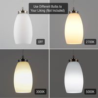 Coast 7" Frosted Oval Glass Shades / Replacement Glass, 2-Pack
