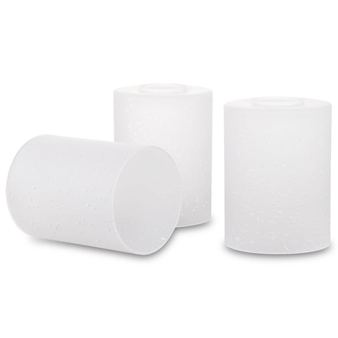 Phoebe 5" Frosted Seeded Glass Shades / Replacement Glass, 3-Pack