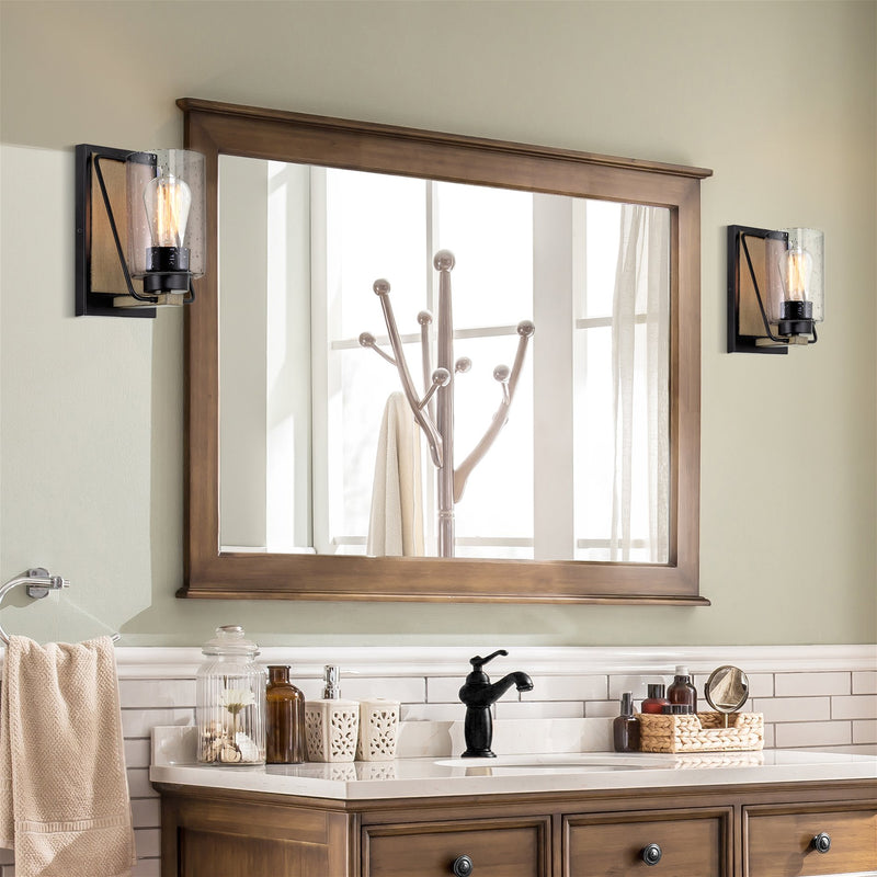 Brentwood 6" Clear Seeded Glass Shade Replacement, 3-Pack