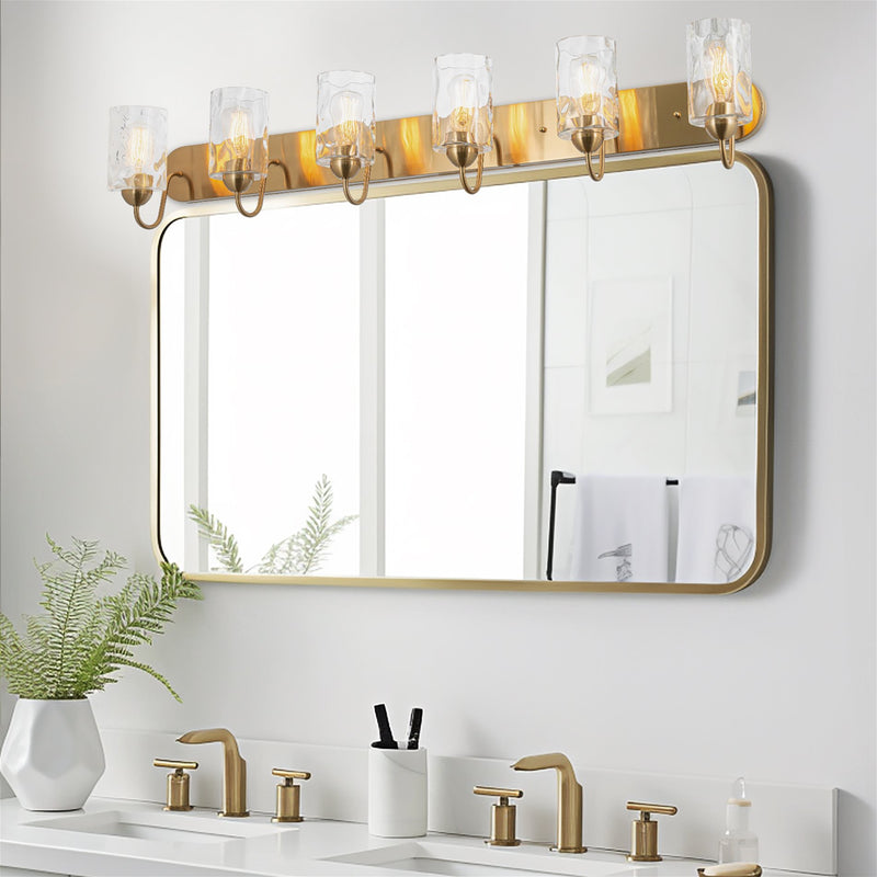 Armada II 7" Clear Hammered Glass Shades / Replacement Glass, 3-Pack