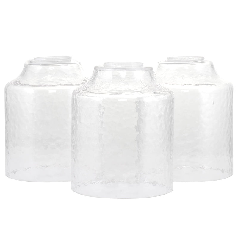 Caspian 6" Hammered Glass Shades / Replacement Glass, 3-Pack