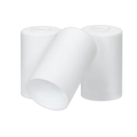 7" Cylinder Glass Shades, Opal Replacement Glass, 3-Pack