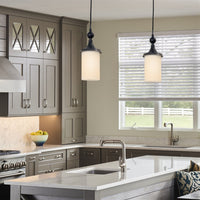 7" Cylinder Glass Shades, Opal Replacement Glass, 3-Pack