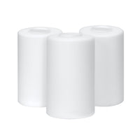 7" Cylinder Glass Shades, Opal Replacement Glass, 3-Pack