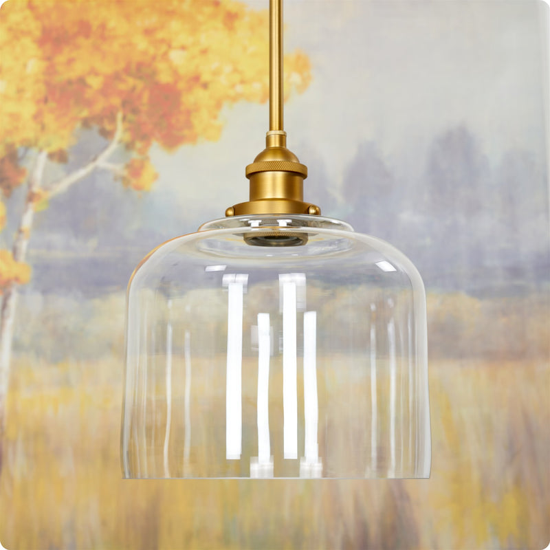 Luxe 9" Clear Glass Shade / Replacement Glass