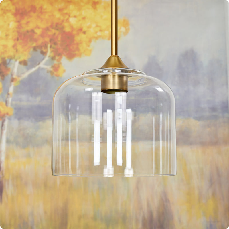 Luxe 9" Clear Glass Shade / Replacement Glass