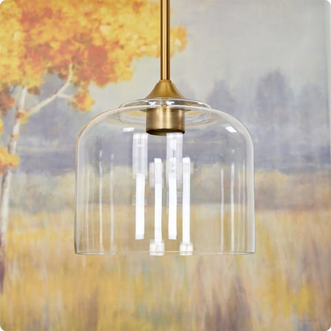 Luxe 9" Clear Glass Shade / Replacement Glass