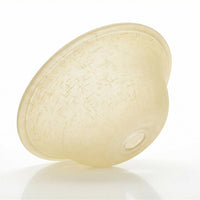 13" Ceiling Fan Globe Replacement by Kira Home, Taupe Linen Glass Bowl Upgrade, Glass Shade Compatible w/ Hunter - Hampton Bay - Harbor Breeze Fans & More, 12.75" (D) x 4.25" (H)