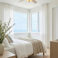 13" Ceiling Fan Globe Replacement by Kira Home, Taupe Linen Glass Bowl Upgrade, Glass Shade Compatible w/ Hunter - Hampton Bay - Harbor Breeze Fans & More, 12.75" (D) x 4.25" (H)