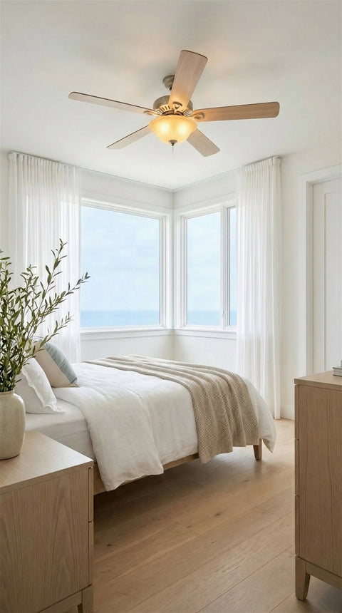 13" Ceiling Fan Globe Replacement by Kira Home, Taupe Linen Glass Bowl Upgrade, Glass Shade Compatible w/ Hunter - Hampton Bay - Harbor Breeze Fans & More, 12.75" (D) x 4.25" (H)