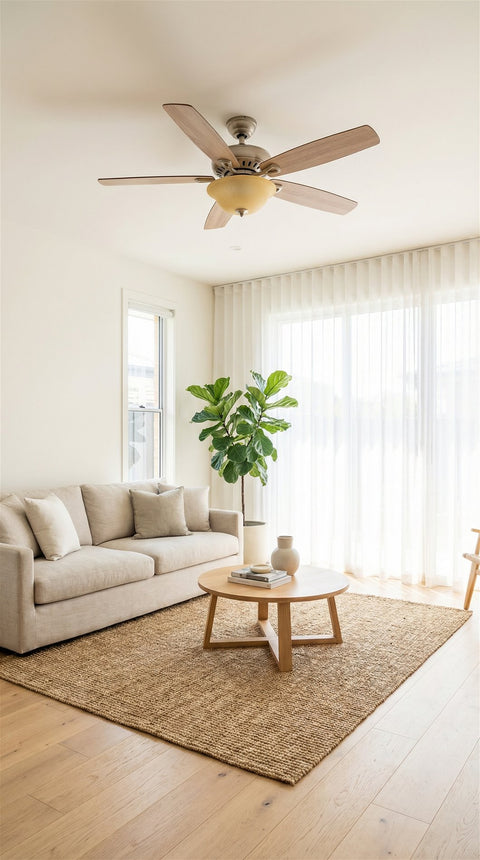 13" Ceiling Fan Globe Replacement by Kira Home, Taupe Linen Glass Bowl Upgrade, Glass Shade Compatible w/ Hunter - Hampton Bay - Harbor Breeze Fans & More, 12.75" (D) x 4.25" (H)