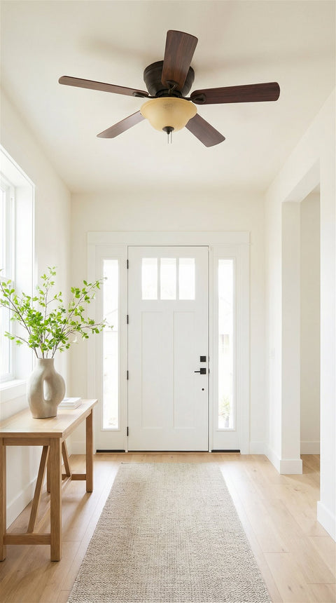 13" Ceiling Fan Globe Replacement by Kira Home, Taupe Linen Glass Bowl Upgrade, Glass Shade Compatible w/ Hunter - Hampton Bay - Harbor Breeze Fans & More, 12.75" (D) x 4.25" (H)