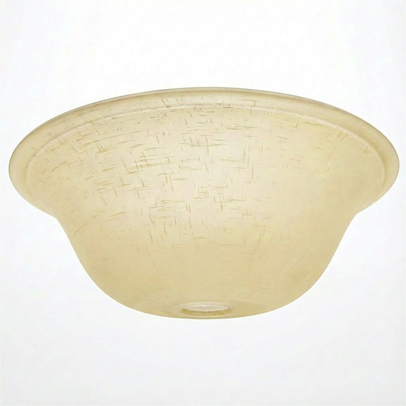 13" Ceiling Fan Globe Replacement by Kira Home, Taupe Linen Glass Bowl Upgrade, Glass Shade Compatible w/ Hunter - Hampton Bay - Harbor Breeze Fans & More, 12.75" (D) x 4.25" (H)