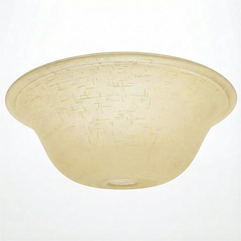 13" Ceiling Fan Globe Replacement by Kira Home, Taupe Linen Glass Bowl Upgrade, Glass Shade Compatible w/ Hunter - Hampton Bay - Harbor Breeze Fans & More, 12.75" (D) x 4.25" (H)