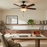Kira Home 13" Ceiling Fan Globe Replacement, Taupe Linen Glass Bowl Upgrade, Glass Shade Compatible with Hunter - Hampton Bay - Harbor Breeze Fans & More, 12.75" (D) x 4.25" (H)