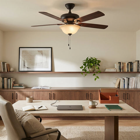 Kira Home 13" Ceiling Fan Globe Replacement, Taupe Linen Glass Bowl Upgrade, Glass Shade Compatible with Hunter - Hampton Bay - Harbor Breeze Fans & More, 12.75" (D) x 4.25" (H)