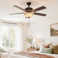 Kira Home 13" Ceiling Fan Globe Replacement, Taupe Linen Glass Bowl Upgrade, Glass Shade Compatible with Hunter - Hampton Bay - Harbor Breeze Fans & More, 12.75" (D) x 4.25" (H)