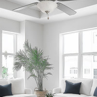 13" Hunter / Hampton Bay / Harbor Breeze Fan White Linen Glass Replacement / Upgrade