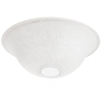 13" Hunter / Hampton Bay / Harbor Breeze Fan White Linen Glass Replacement / Upgrade