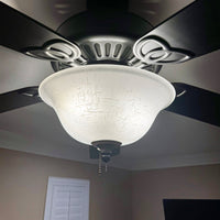 13" Hunter / Hampton Bay / Harbor Breeze Fan White Linen Glass Replacement / Upgrade