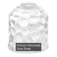 5" Clear Water Glass Shades / Replacement Glass for pendant lights and bathroom lights, 2-Pack