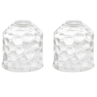 5" Clear Water Glass Shades / Replacement Glass for pendant lights and bathroom lights, 2-Pack