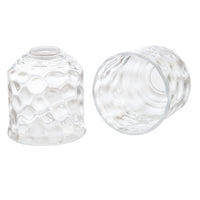 5" Clear Water Glass Shades / Replacement Glass for pendant lights and bathroom lights, 2-Pack