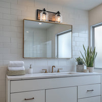 5" Clear Water Glass Shades / Replacement Glass for pendant lights and bathroom lights, 2-Pack