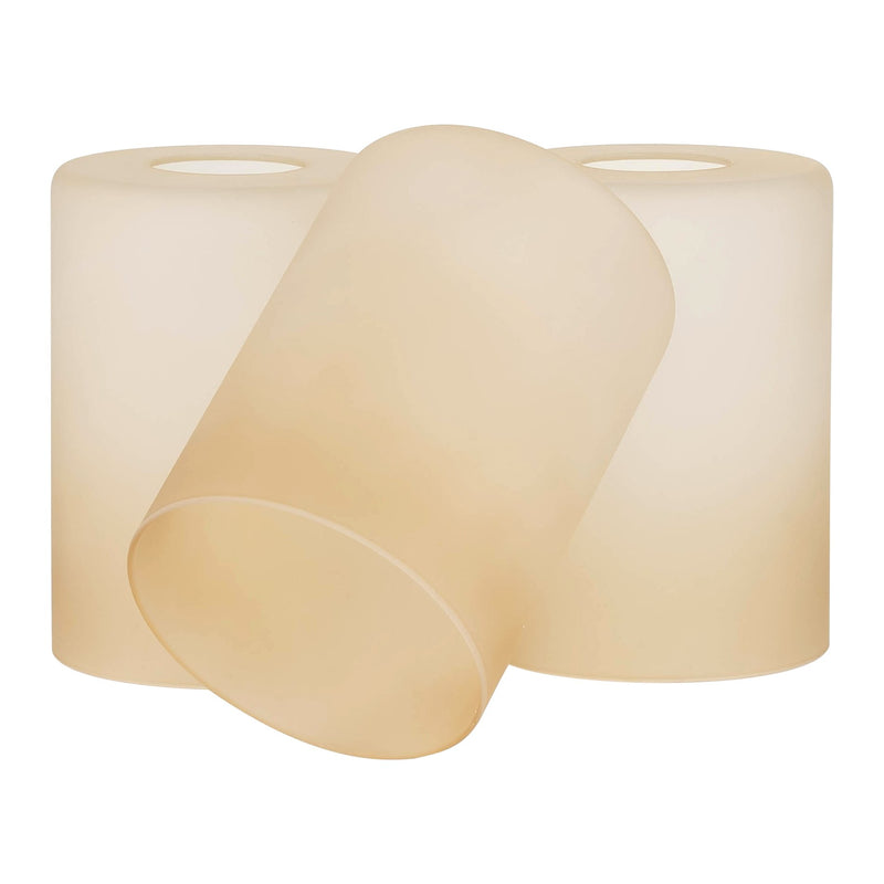 Villa 6" Amber Glass Shades / Replacement Glass, 3-Pack