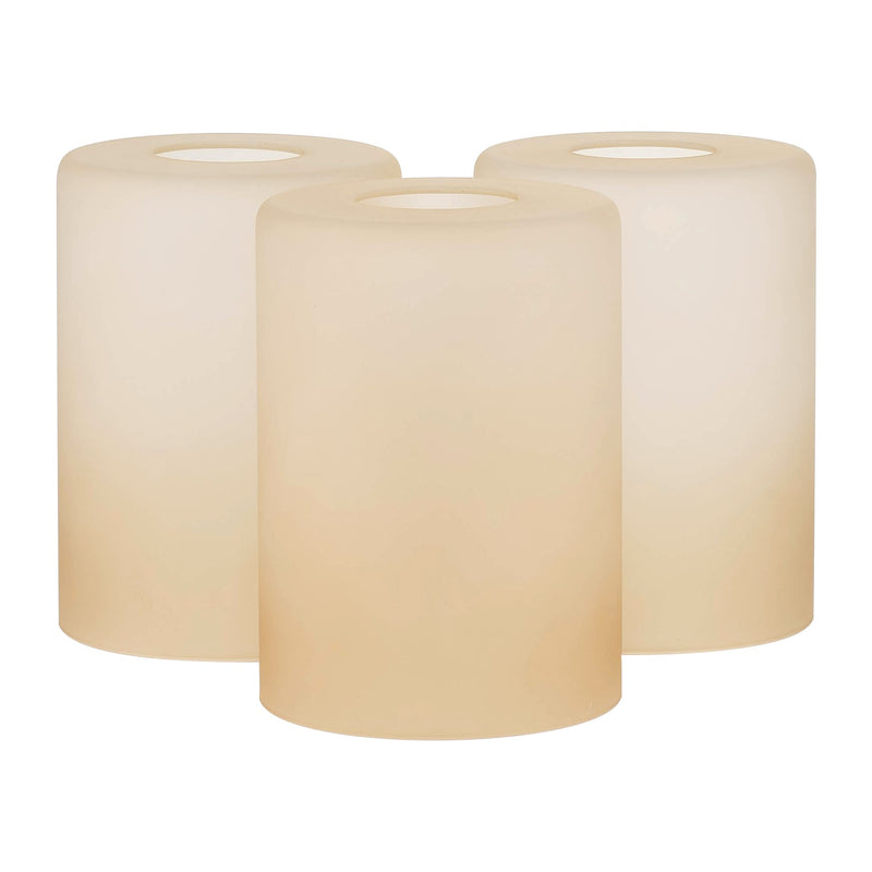 Villa 6" Amber Glass Shades / Replacement Glass, 3-Pack