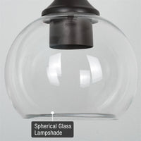 Odette 6" Clear Globe Glass Shades / Replacement Glass, 2-Pack