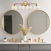 Odette 6" Clear Globe Glass Shades / Replacement Glass, 2-Pack