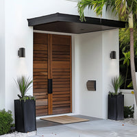 Enzo 8" Modern Outdoor Weatherproof Wall Sconce, 2-Pack