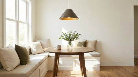 Kira Home 14" Industrial Metal Cone Replacement Shades, 1-5/8" Fitter Opening for Threaded Medium Base Socket, 6.75" x 14.25", Aged Bronze Finish, 3-Pack