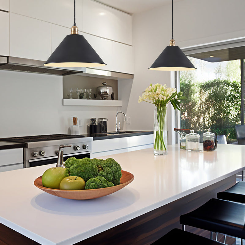 14" Industrial Metal Cone Replacement Shades, 3-Pack