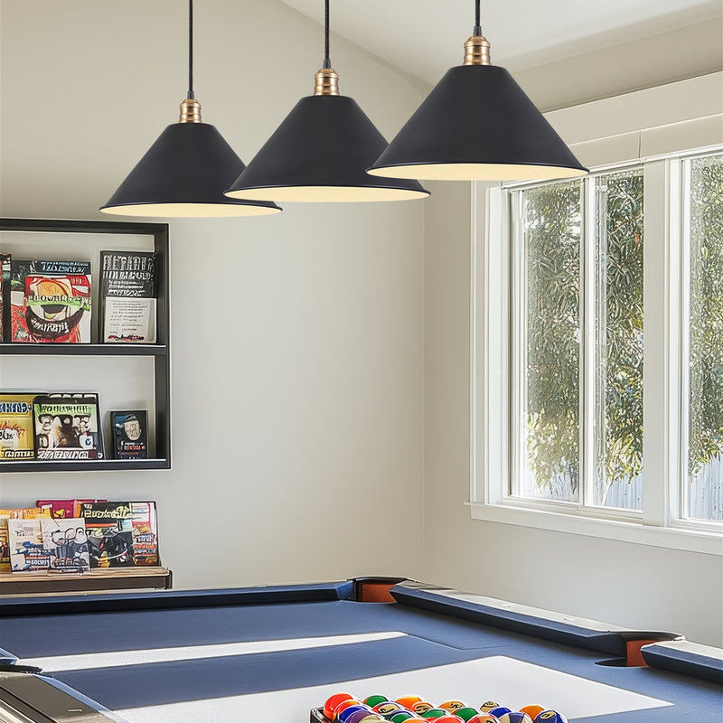 14" Industrial Metal Cone Replacement Shades, 3-Pack