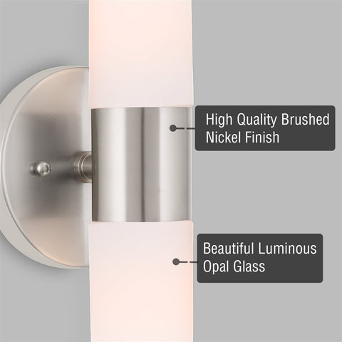 Duo 14" Modern Bathroom / Vanity Wall Sconce